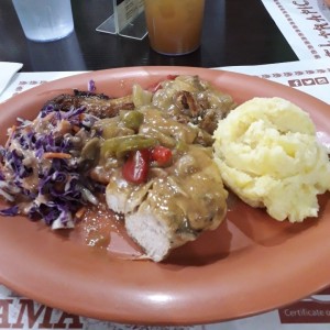 pollo con hongos