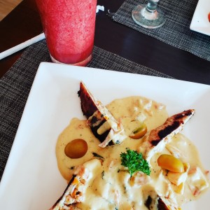 Pollo relleno de Camarones!!