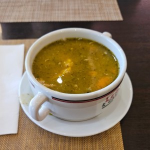 sopa pollo