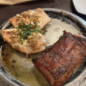 cerdo y pollo