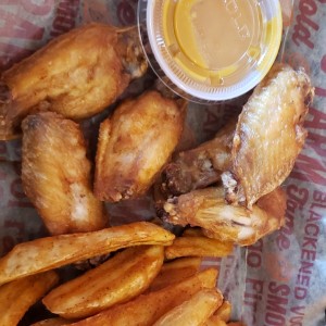 wing con salsa Honey Mustand