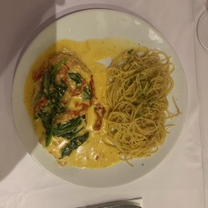 Pechuga pollo a la toscana 