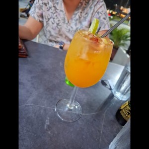 sangría de maracuya