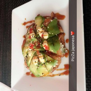 Entradas Calientes - Pizza japonesa