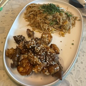 Mixto (pollo, filete y langostinos)