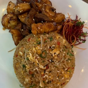 Mixto (Pollo, filete y langostinos)
