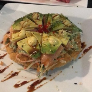 Entradas Calientes - Pizza japonesa