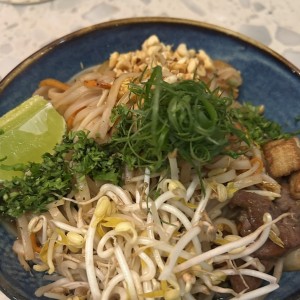 Pad Thai Mixto (pollo, filete y langostinos)