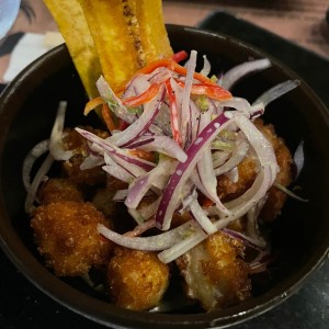 Ceviche frito de Langostinos