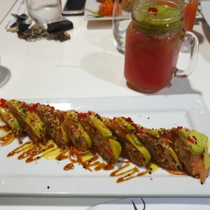 Entradas Calientes - Pizza japonesa