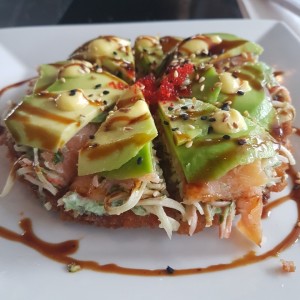 Entradas Calientes - Pizza japonesa