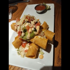 ROASTED CHICKEN TAQUITO STACK