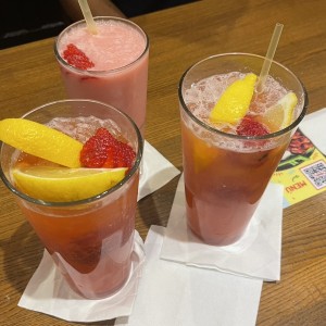Limonada slush y limonada de banana