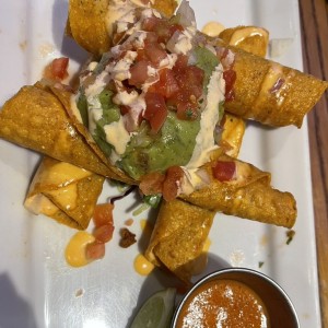 ROASTED CHICKEN TAQUITO STACK