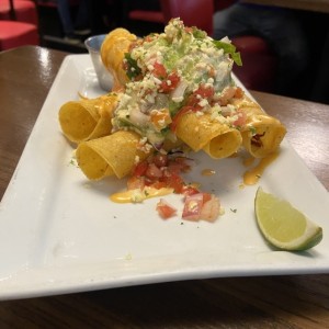 ROASTED CHICKEN TAQUITO STACK