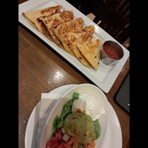 Appetizers - GRILLED CHICKEN QUESADILLAS