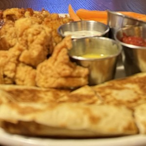 Triple chicken sampler