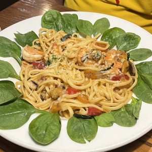 Shrimp linguini pasta