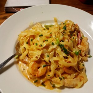 Pasta con Camarones
