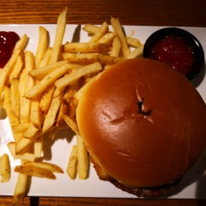 hamburguesa con queso mozarella