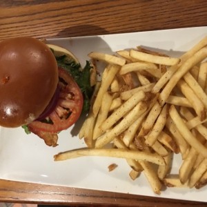 hamburgesa con queso y bacon