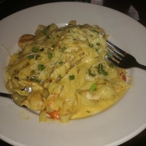 Cajun Shrimp and chicken pasta