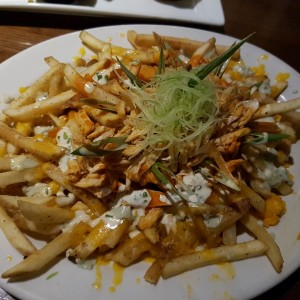 Loaded buffalo fries