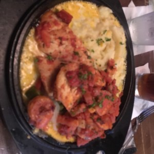 shrimps and chicken sinbling