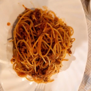 spaguetti bolognesa