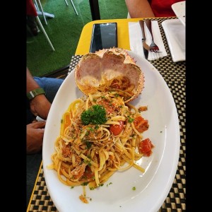 Spaquetti al Centollo