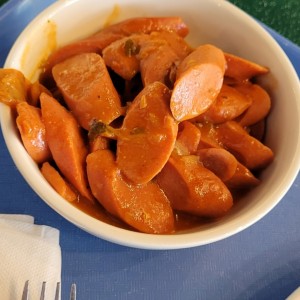 salchichas guisadas