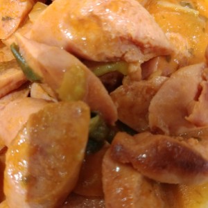 salchichas guisadas