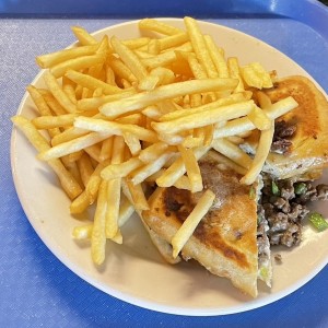 Emparedado a papitas