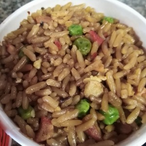 Arroz frito con puerco
