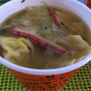 sopa de wanton chica