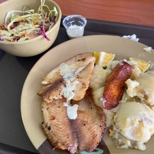 Filete de pescado con Pure