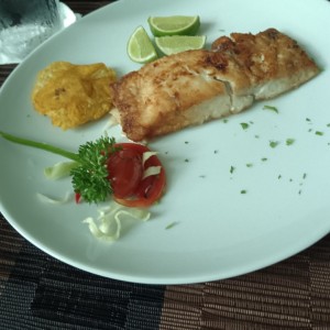 Corvina a la plancha