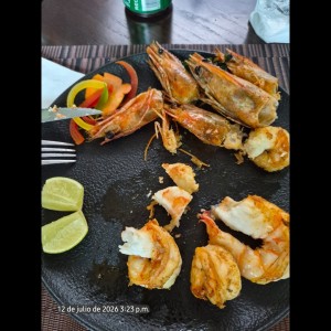 langostinos a la plancha