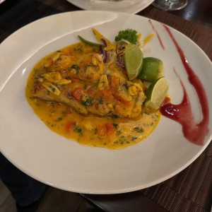 Corvina a la plancha