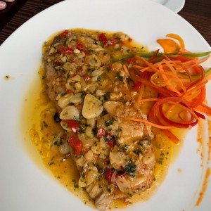 Mar - Corvina al ajillo