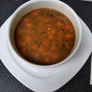 sopa de lentejas