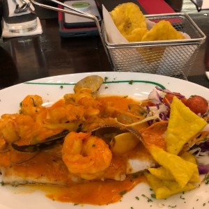 Filete de Corvina a lo macho