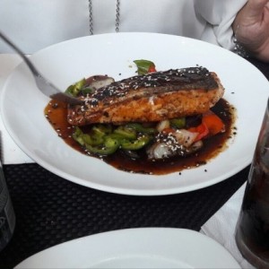 salmon teriyaki