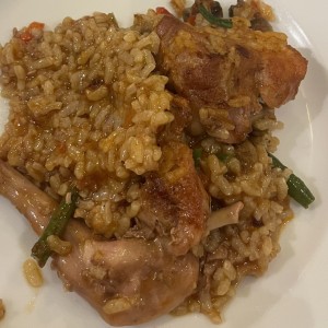 Paella de conejo