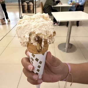 Helado de macadamia