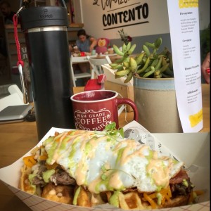 waffles de Canfga a caballo