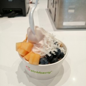 Yogurt de banana y fresa