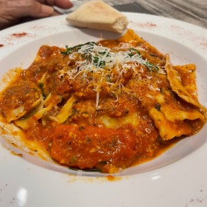 Raviolis con berenjena