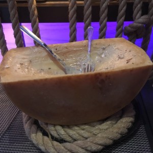 parmesano donde mezclan la pasta