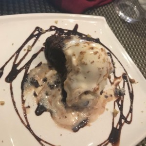 Postres - Brownie con Helado